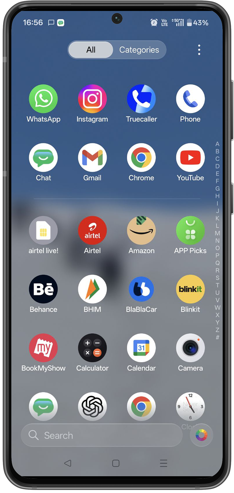 Home screen connected