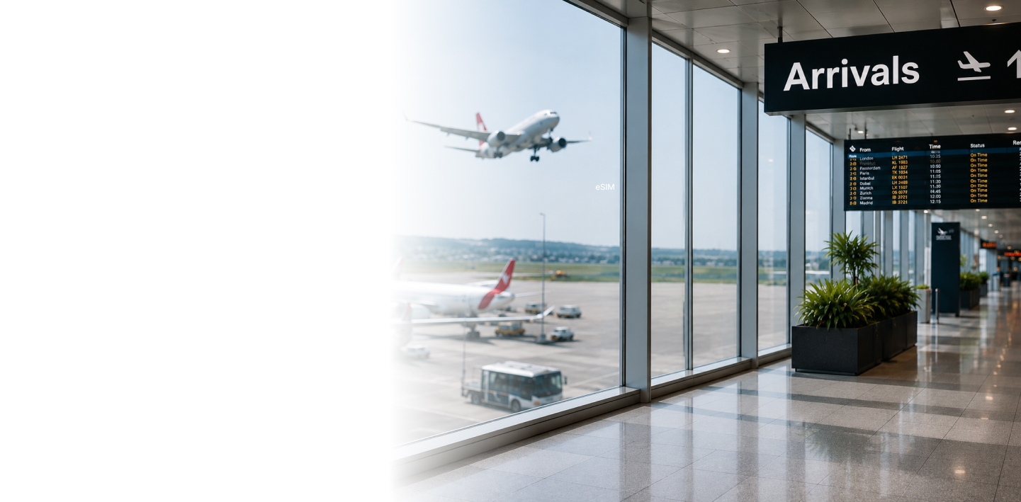 Arrivals hall of a Japanese airport