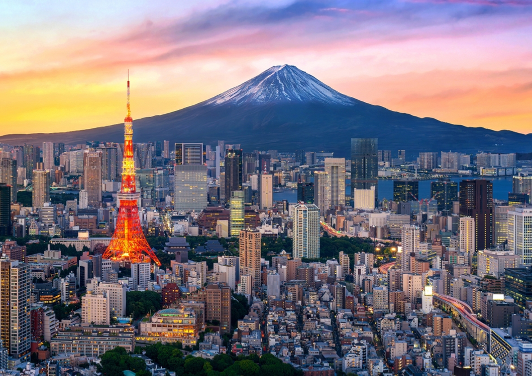 Tokyo skyline with Mount Fuji